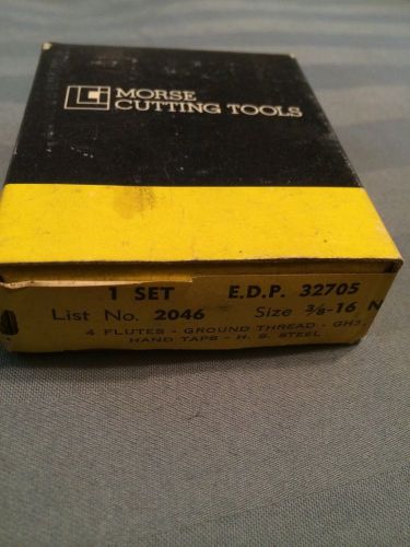 1 SET-#2046/MORSE CUTTING TOOLS-(4)-FLUTES-GROUND THREAD-GH3-SEALED-NEW!!!!!!!