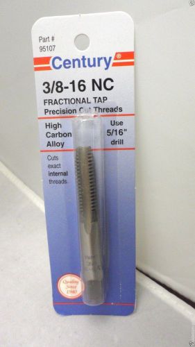 2 New Century 3/8-16 NC Premium High Carbon Alloy Fractional Tap