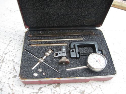 STARRETT DIAL TEST INDICATOR SET NO196A1Z w/ ATTACHMENTS