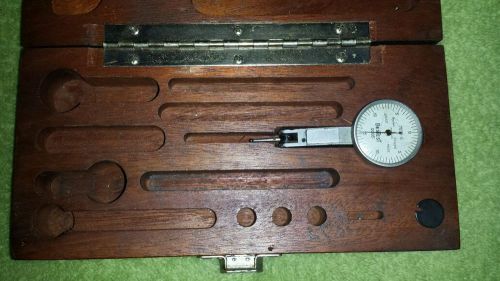 Brown &amp; sharpe bestest dial indicator #7030-2, .0005 indicator w/ wood box only for sale