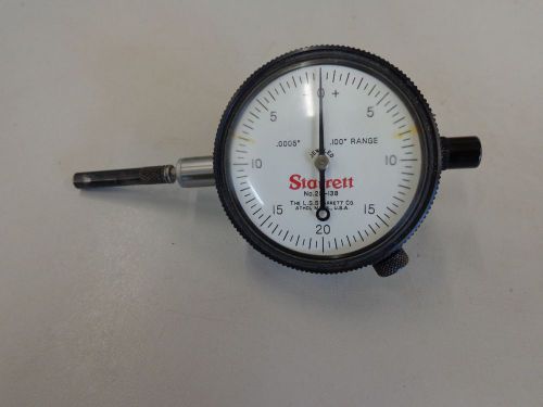 STARRETT NO. 25-138 DIAL INDICATOR .0005 GRADS .100 RANGE