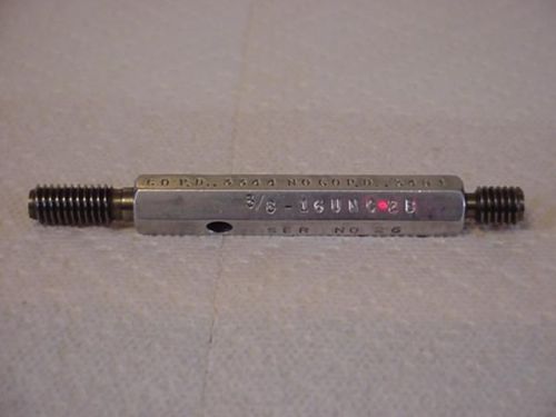 1 Sheffield Corp. Go &amp; Nogo Thread Gauges 3/8 -16 UNC-2B  VGC