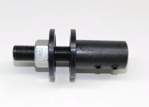 SPINDLE 5/8&#034; ARBOR HOLE SHAFT FOR MOTOR - GRINDER - 1/2&#034; SHAFT LEFT HAND THREAD