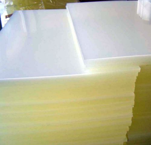 1pcs white polypropylene pp plastic flat sheet plate 50mm x 200mm x 200mm #eg-9 for sale