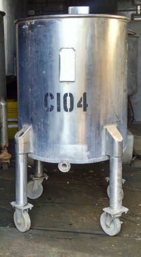 32 Gallon Stainless Steel Mixing Tank on Casters