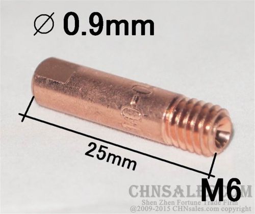 10 PCS MB-15AK MIG/MAG Welding Torch Contact Tip 0.9X25