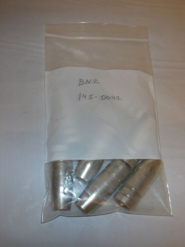 8 abicor binzel standard gas nozzles 145.0042 cylindrical 25 ak  mig guns  nos for sale