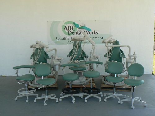 DentalEZ Model 2010 J/V Classic 3 Chair Set Package