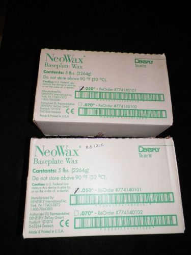 DENTSPLY INTERNATIONAL NEOWAX BASEPLATE WAX