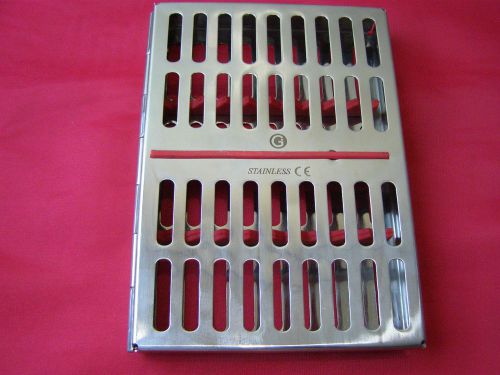 Sterilization Cassette 7&#034; x 5&#034; For 10 Instruments, Dental Surgical Instruments