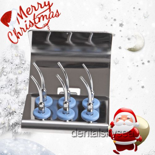 6x dental ultrasonic scaler tips prosthetics repair tips fit dte satelec+holder for sale