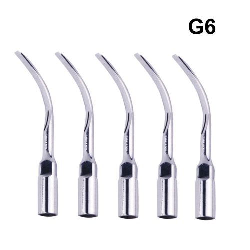 5pcs G6 Dental Ultrasonic Piezo Scaler Scaling Tips Hanpiece Fit EMS UDS