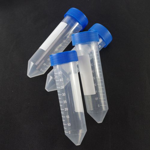 50ml plastic test tubes centrifuge tubes v-bottom x4 for sale