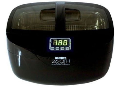 NEW GemOro 2.6 Quart Heated Ultrasonic Jewelry Cleaner w/ Digital Timer