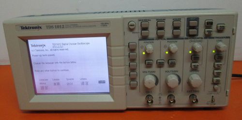 TEKTRONIX TDS1012 TDS 1012 TWO CHANNEL DIGITAL STORAGE OSCILLOSCOPE 100MHZ 1GS/s