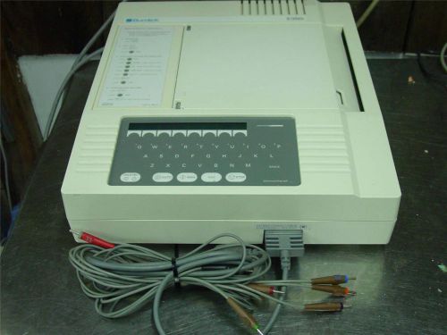 BURDICK E350i 12 LEAD ELECTROCARDIOGRAPH EKG ECG With LEADS Interprative