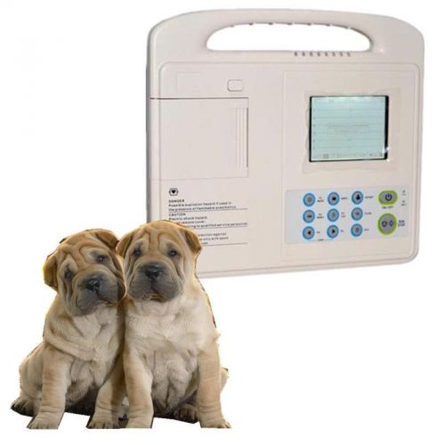 3.8inch  1-channel vet Electrocardiograph ECG Machine EKG Machine  veterinary