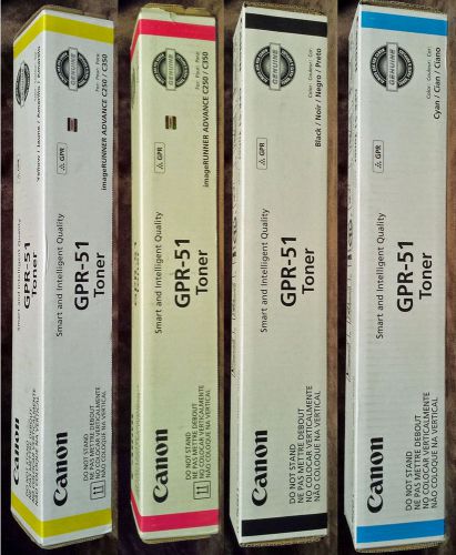 CYMK set Canon Gpr-51 Toner IR-C250I C350I C351if 8516B003AA - 8519B003AA