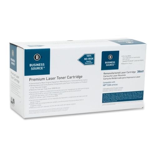 Business Source Remanufactured Q7553A Toner Cartridge - Black - Laser- BSN38661