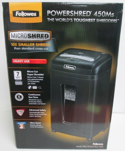 Fellowes Powershred 450MS 7 Sheet Micro-Cut Paper Shredder Heavy Use