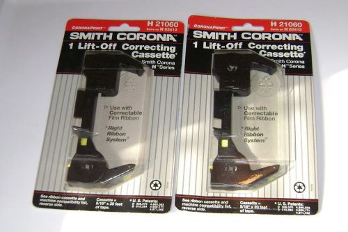 LOT OF 2 SMITH CORONA H 21060 Lift-Off Correcting Cassette Ribbons