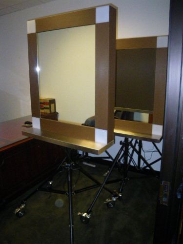 Takara-Belmont Lighted Adjustable Salon Mirror w Wheels