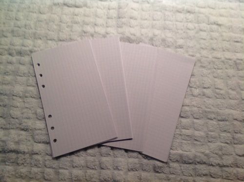 Refill Pages 50 Sheets Graph Grid - Paper Fits Personal Filofax Planner