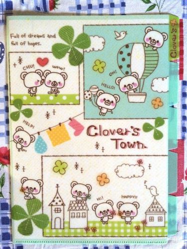 cute Rilakkuma bear light green 5-pocket A4 file folder