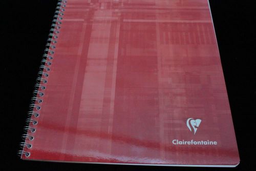 Clairefontaine wirebound notebook  8&#034; x 11&#034; lined red for sale