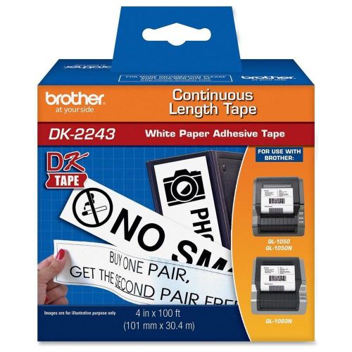 Brother p-touch dk-2243 white continuous paper roll for sale