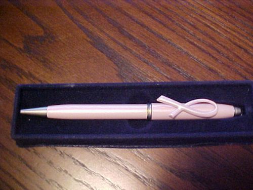 Avon -- &#034;BREAST CANCER&#034; PINK RIBBON BALL POINT PEN - NIB