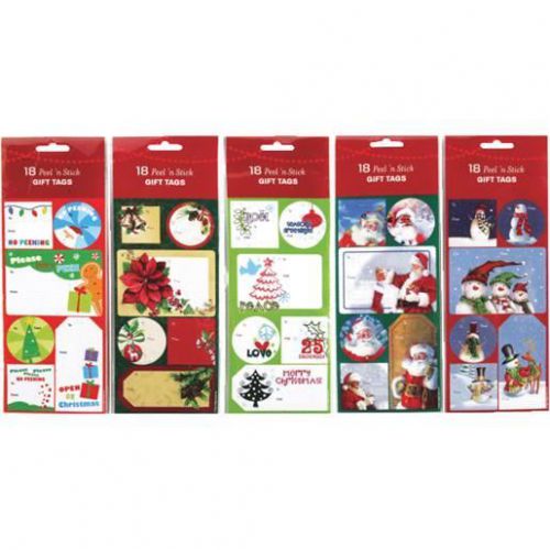 ASST PEEL/STICK GIFT TAG 972250