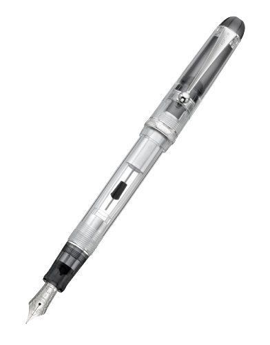 Pilot Custom 74 Fountain Pen, Clear Barrel, Medium Nib (60555)