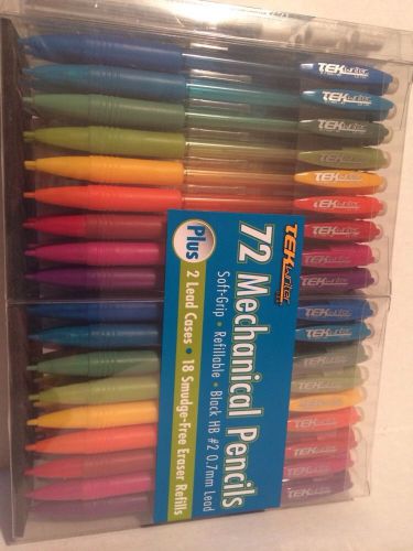 Tekwriter 72 mechanical pencils, hb#2, 0.7mm,refill eraser 18, leads 2x110,,, for sale