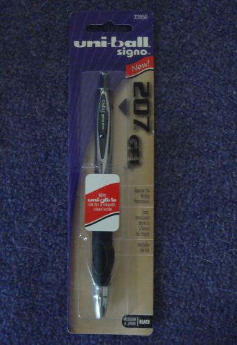 NIP Uni-ball Signo Gel 207 Roller Ball Retractable Gel Pen 33956 Black FREE SHIP