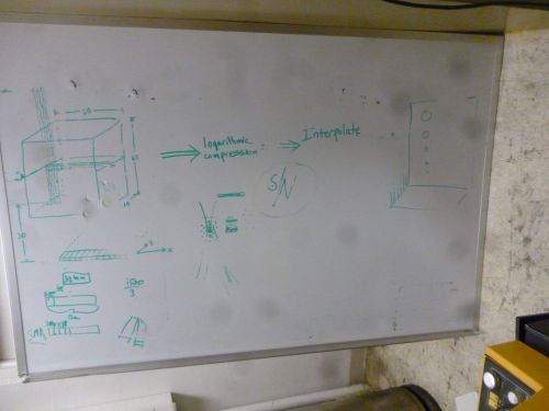 Large Dry Erase Melamine Coated Whiteboard with Full Length Tray on Bottom(C117)