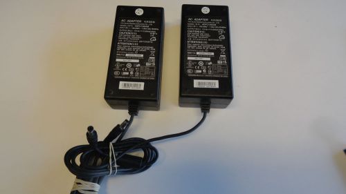 F4:  2x GENUINE TPV ELECTRONICS ADPC1260AB AC Adapter 12V 5A