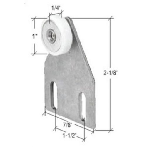 Crl nylon ball bearing shower door flat edge roller assembly m6009 for sale