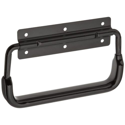 Monroe Aluminum Folding Pull Handle, Rectangular Grip, Dull Black Finish, 4-1/8&#034;