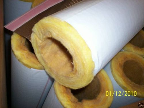 40 1&#034; FIBERGLASS PIPE INSULATION FOR HOT STEAM