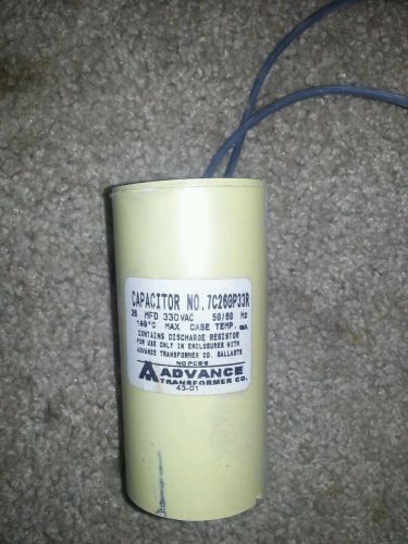 Advance 7C260P33R 26MFD Capacitor 330VAC 50/60Hz