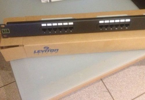 NEW IN BOX LEVITON 5G584-U12 UNIVERSAL CAT 5E PATCH PANEL