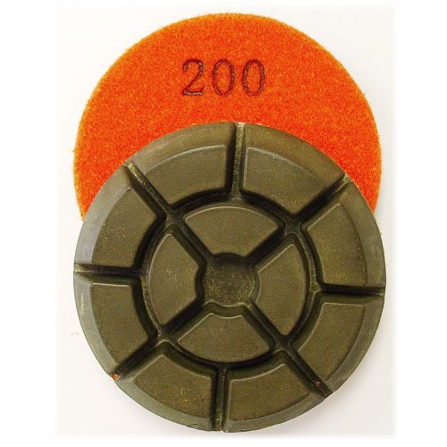 3” Premium Dry Concrete Diamond Polishing Pad - 200 Grit