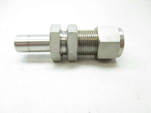 New swagelok ss-810-r1-8 1/2 in tube bulkhead reducer fitting stainless d444792 for sale