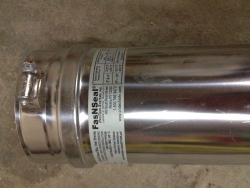 FasNSeal  4&#034;X24&#034; AL29-4c SS Pipe FSVL2404 Gas Vent Pipe