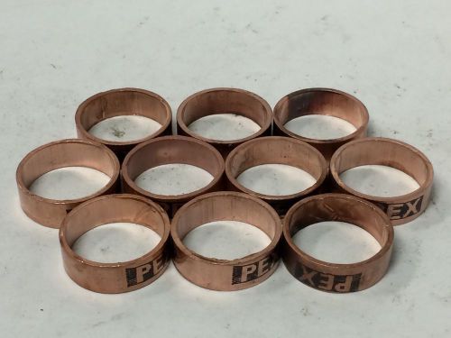 10 Pieces 3/4&#034; PEX Copper Crimp Rings, Sioux Chief SDR 9 NEW