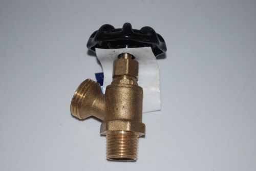 1/2&#034; EVERFLOW BOILER DRAIN VALVE BRASS MALE THREADED