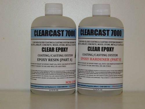 JEWELRY MAKING CRAFT COATING CASTING EPOXY RESIN - 32oz. KIT (1:1 MIXING)