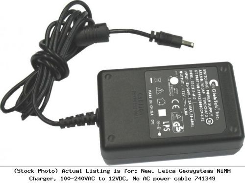 New, leica geosystems nimh charger, 100-240vac to 12vdc, no ac power : 741349 for sale