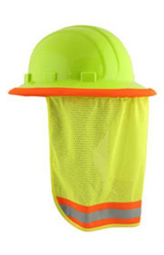 ERB Hi Viz &#034;LIME&#034; Mesh Neck Shade Fits ALL Hard Hats &#034;Stay Cool&#034; FAST Shipping